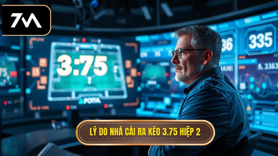 Tại sao nhà cái lại đưa ra tỷ lệ 3.75 trong hiệp 2?