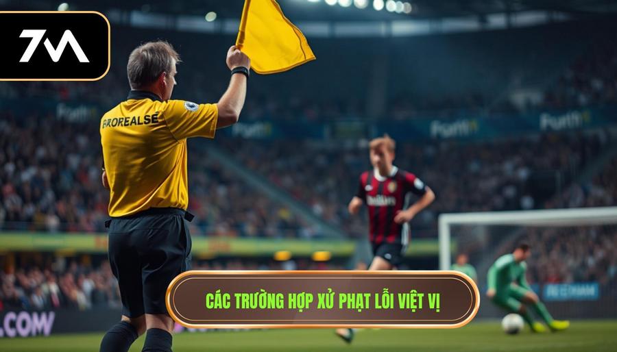 2. Các trường hợp xử phạt lỗi việt vị