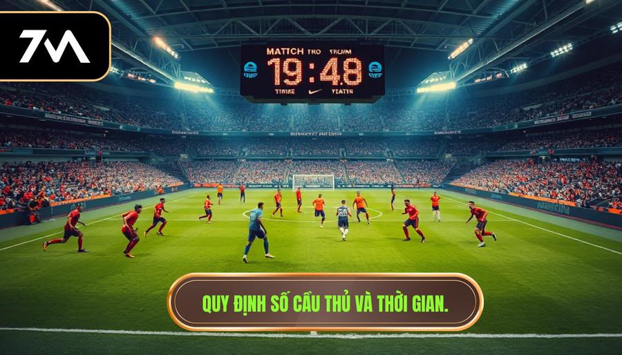 2. Quy định số cầu thủ và thời gian.